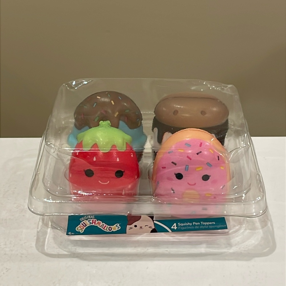 ⚡️New 4 Squishy Dessert Pen Toppers by Squishmallows